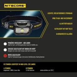 Nitecore LED Kopflampe NU35 - Dual Power -Camping-Ausrüstung Verkäufe 2024 nc nu35 02